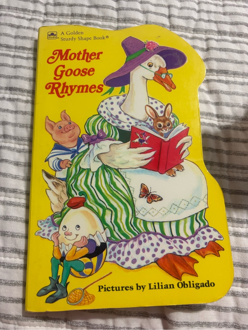 Mother Goose Rhymes Board Book - Yellow